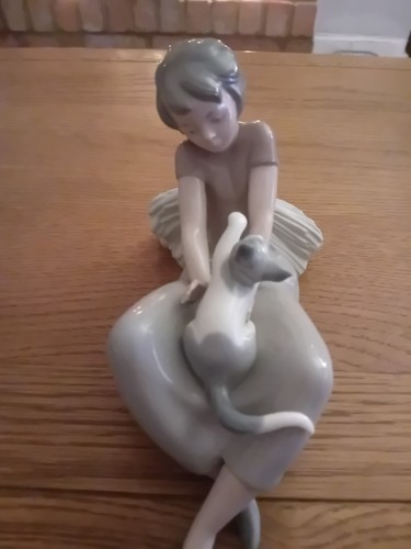 Lladro nao girl with - lladro,
