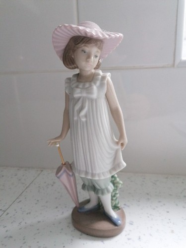 Lladro nao girl with - girl,