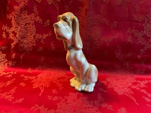 Proudly sitting blood hound - proudly,