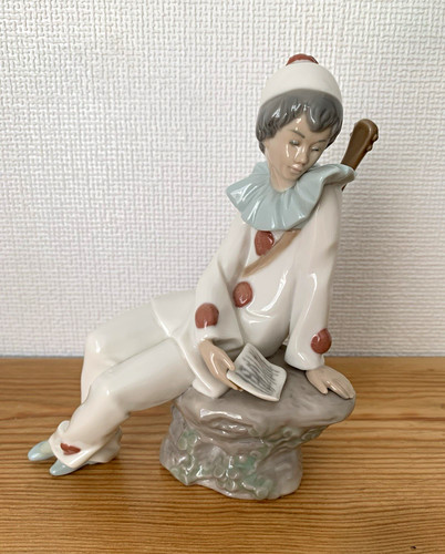 Lladro nao porcelain clown - porcelain,