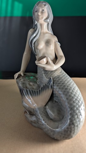 Lladro mermaid figurine - mermaid,