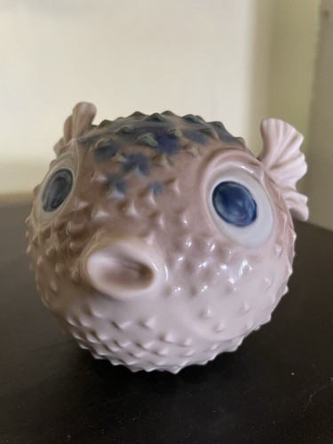 Lladro figurine puffer - lladro, fish