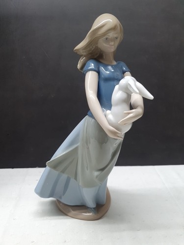 Lladro nao figure girl with - lladro,