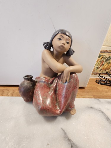 Lladro gres girl - girl, with