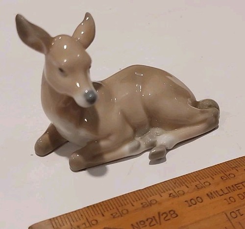 Rare lladro deer 5314 lying - deer, no