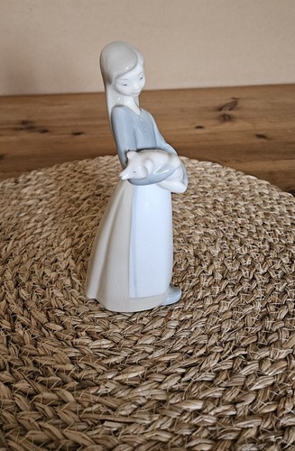 Lladro girl with pig - with, pig'